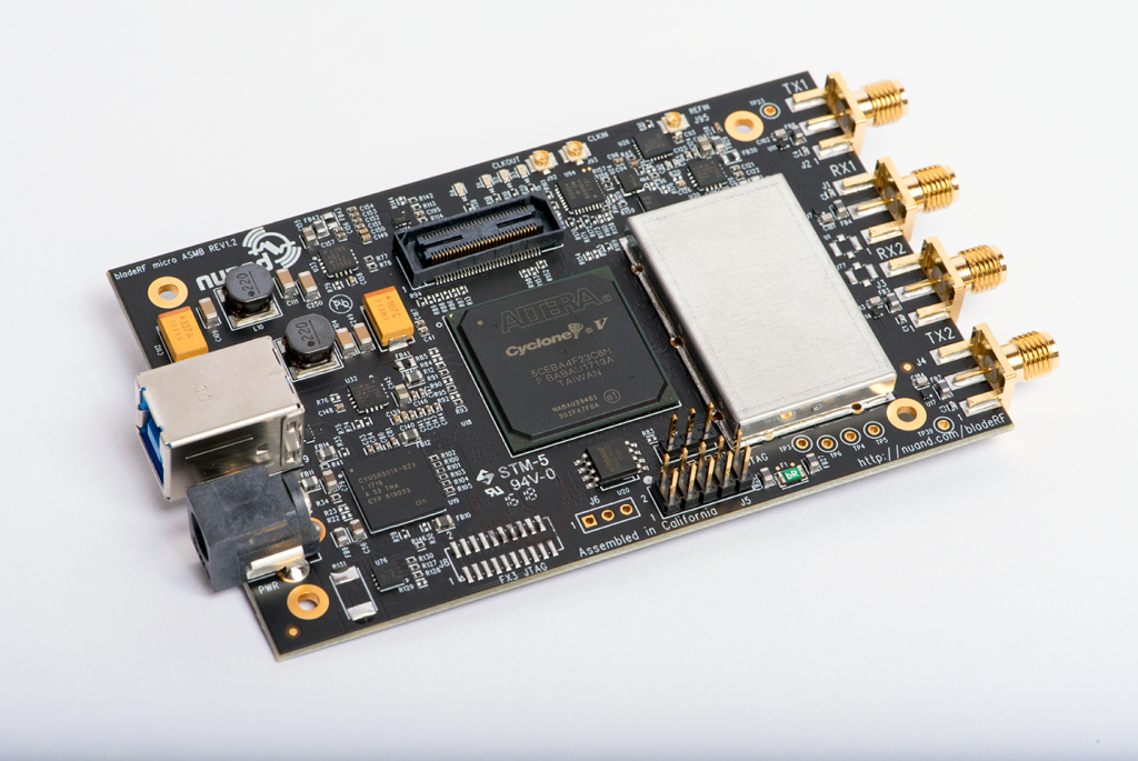 Nuand bladeRF 2.0 micro SDR. Photo: Nuand.