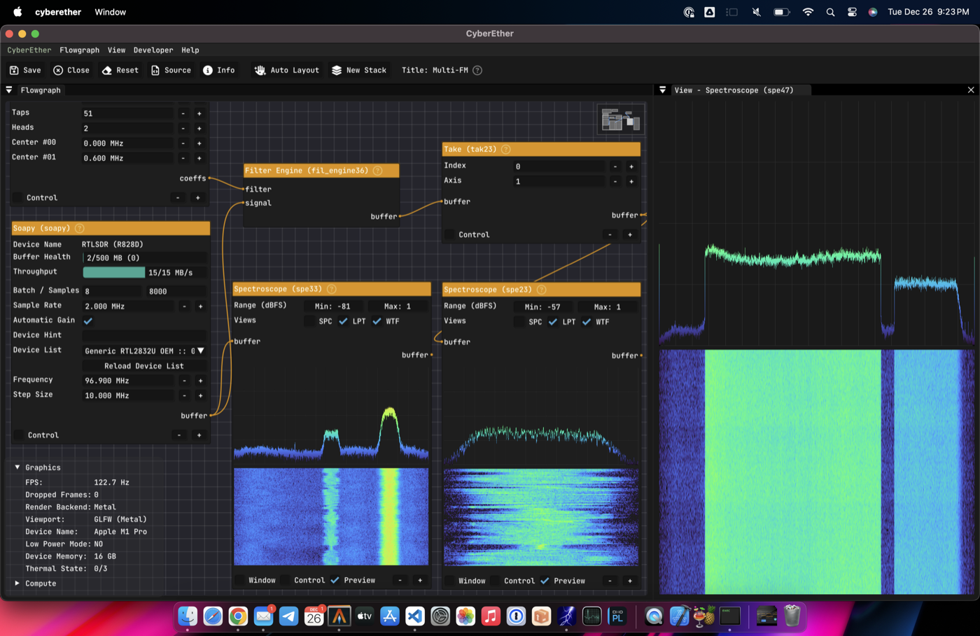 CyberEther interface. Image: Luigi Cruz / CyberEther.
